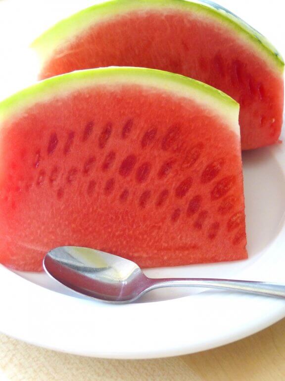 Eine reife Wassermelone