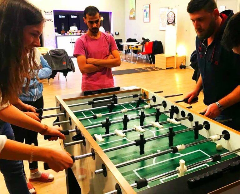 Kickerturnier im Max Kade Zentrum