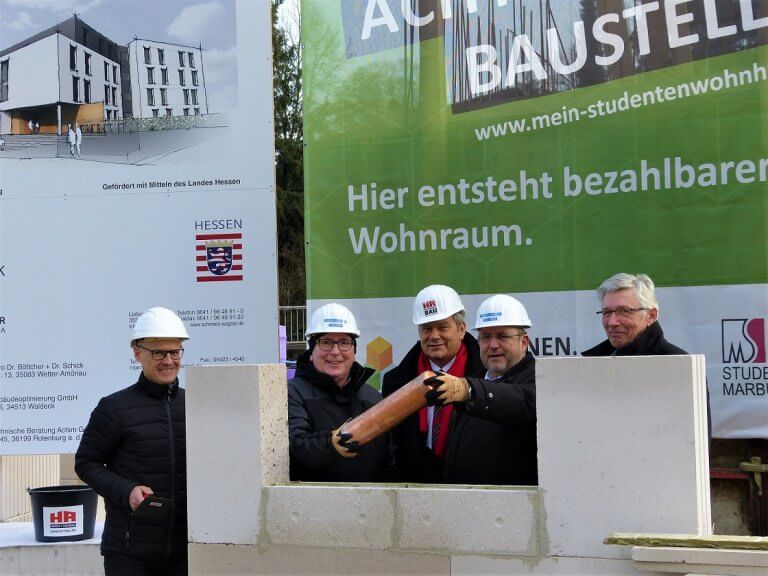 Gruppenfoto Grundsteinlegung Atlashaus